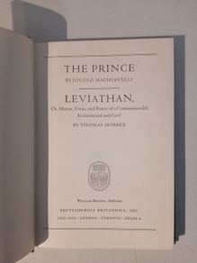 Great Books of the Western World - The Prince by Niccolo Machiavelli & Leviathan by Thomas Hobbes