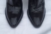 H&amp;M Studio A/ W 2014 Black Patent Leather Mules