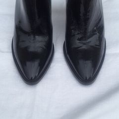 H&M Studio A/ W 2014 Black Patent Leather Mules