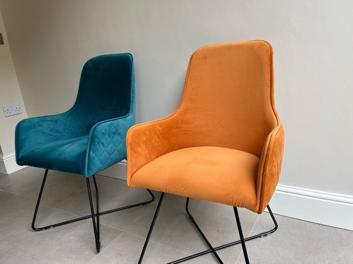 Pair Of Velvet Chairs