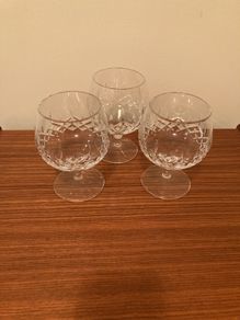 Galway Crystal Brandy Glasses trio (vintage)