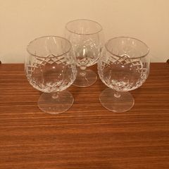 Galway Crystal Brandy Glasses trio (vintage)