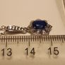 Premium Cobalt Blue Spinel Silver Pendant and Chain Image 5