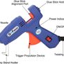 Mini Hot Melt Glue Gun, GoFriend 20-Watt Electric Glue Gun Aluminum Nozzle with 80 pcs Melt Glue Sticks(0.27 X5.9 inches) Heating DIY Craft Repair Kit Image 7