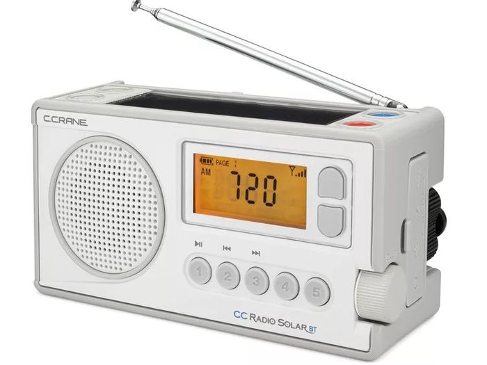 Two CC Crane Solar BT Emergency Radios