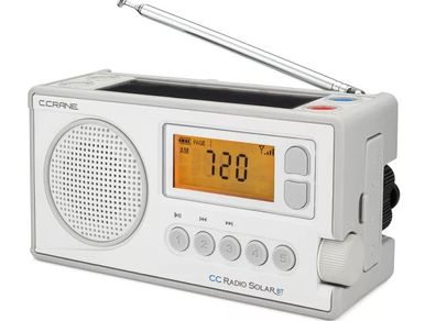 Two CC Crane Solar BT Emergency Radios