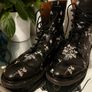 Navy Designer Erdem for H&M biker boots Image 8