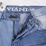 Peviani Blue Light Wash Moto Style Cargo Denim Jeans W30 L33 Image 4