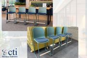 4 X Steelcase Cavatina Canteen High Stools-Grade A