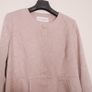 Edina Ronay Blush Pink Embossed Pattern Coat Size L/XL Image 9