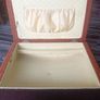 vintage sewing box/ foot stool. Image 2