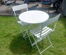 patio table and chairs