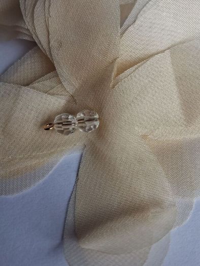 Cream Vanilla Juilette Cascading Floral Petal Clip On Earrings