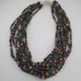 Antique African Style MultiColor 4-5.5mm Glass Beads Necklace Strand Image 7