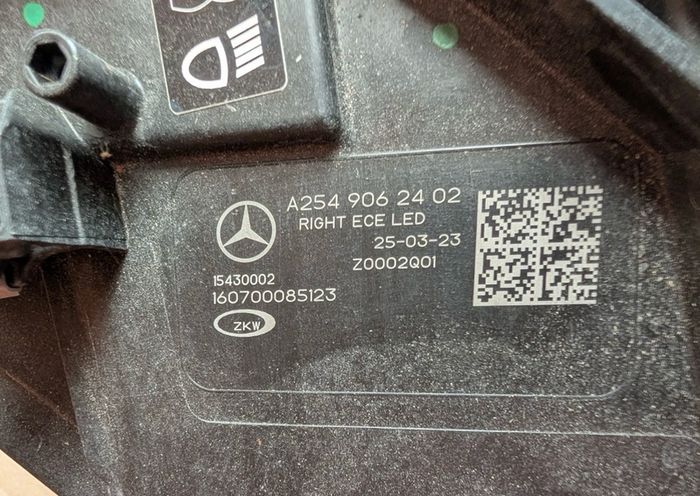 Mercedes Glc Passenger Left Led Headlight Full A2549063102 Digital 2023 2025