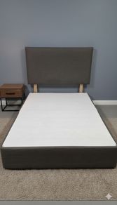 Bed base double with headboard
