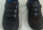 Clarks black velcro close shoes back to school size 1
