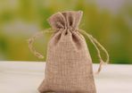 Hessian Jute  Wedding Favor Pouches (5 pieces)