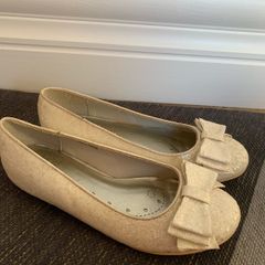 Cream Sparkly Party Shoes