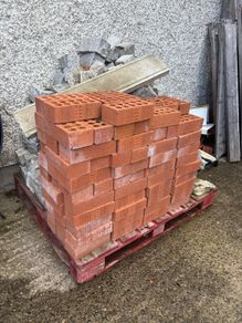 new red bricks and granite cobbles