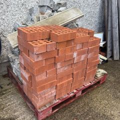 new red bricks and granite cobbles