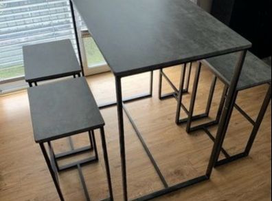 high table and 4 stools