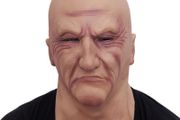 Halloween Creepy Scary Old Man Realistic Horrible Ghastful Old Man Mask Masquerade Supplies Cosplay Costumes Party Props