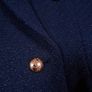 Lipsy Navy Blue Textured Boucle Double-Breasted Tailored Blazer Jacket 10UK/38EU Image 5