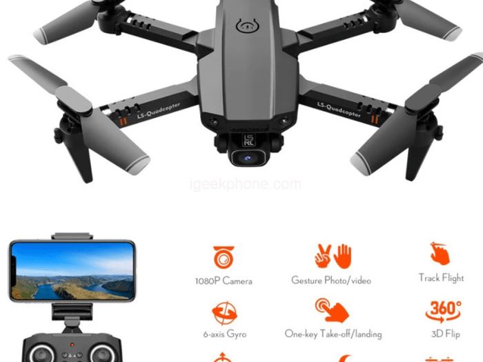 New Mini RC Drone UAV Quadrocopter WiFi FPV with HD Dual Camera Altitude Hold Foldable Four-Axis Aircraft