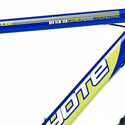 19" Coyote Blue Ridge Gents FS Disc, 21 Speed, Blue/White