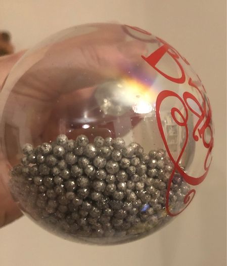 Personalised Glass Christmas baubles