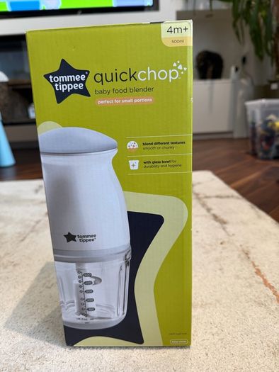 TOMMEE TIPPEE Quick-Chop Mini Baby Food Blender - White