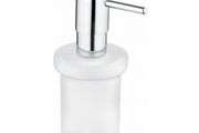 GROHE Essentials New Glass Soap Dispenser Chrome