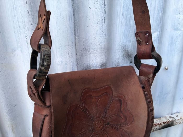 Embossed Floral Western bag