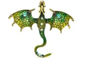 Enamel Dragon Brooch
