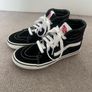 Vans SK8-Hi Top Black/White Trainers - Like New - Size EU34 Image 3