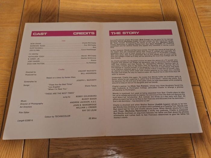 1973 Superdad Press Kit Walt Disney Kurt Russell