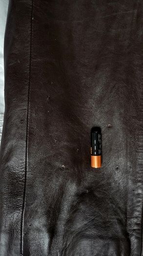Vtg Y2K Soft Dark Brown Leather Long Coat by Higgs Leather & Sheepskins