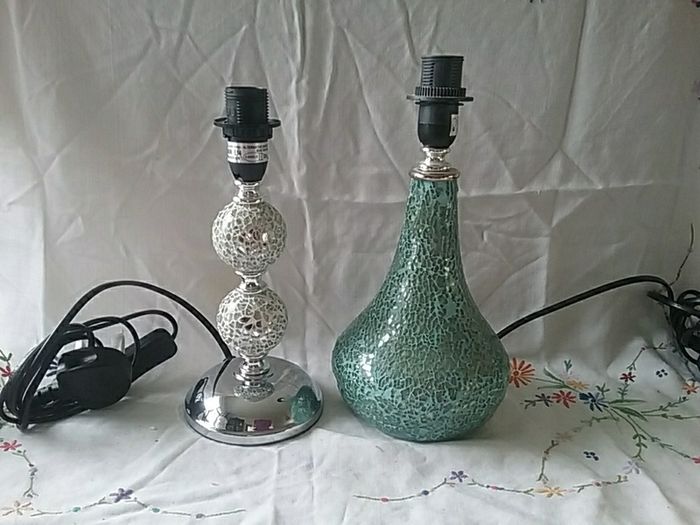 Crinkle Sparkle Table Lamps