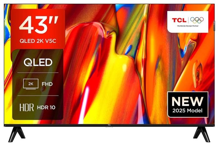 Tcl 43" Qled Full Hd Hdr Android Smart Tv | 43v5c