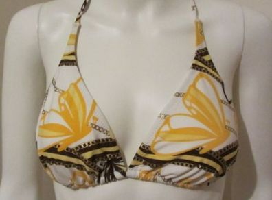 White patterned bikini top