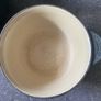 Le Creuset Cast Iron 3pc Pot Set Grey Vintage France Image 2