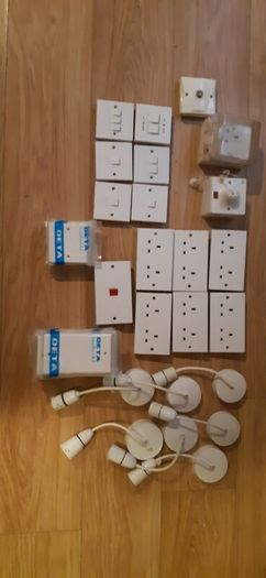 Socket, switches and light point