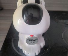 Singing dog treat jar