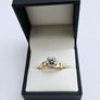 Vintage 18ct Yellow Gold Sapphire & Diamond Ring Image 2