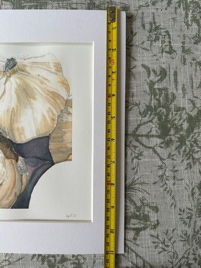 Watercolour - Garlic for Sale