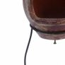 RedFire Fireplace Salamanca Dark Red 36x36x85 cm Clay Image 2