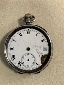 1913 Antique Solid Silver Pocket Watch (Project Piece)