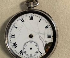 1913 Antique Solid Silver Pocket Watch (Project Piece)