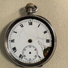 1913 Antique Solid Silver Pocket Watch (Project Piece)